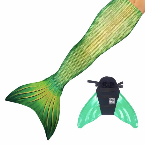 Coda Sirena Lime Rickey JL con monopinna verde e coda