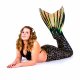 Mermaid Tail Sea Monster JL with monofin orange and tail