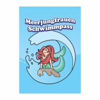 Mermaid Swiming Pass Set with sticker badges