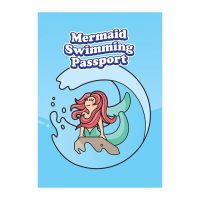 Mermaid Swiming Pass Set with sticker badges