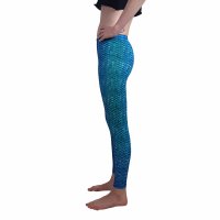 Mermaid Leggings Blue Lagoon M