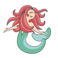 Emblem Sticker Mermaid