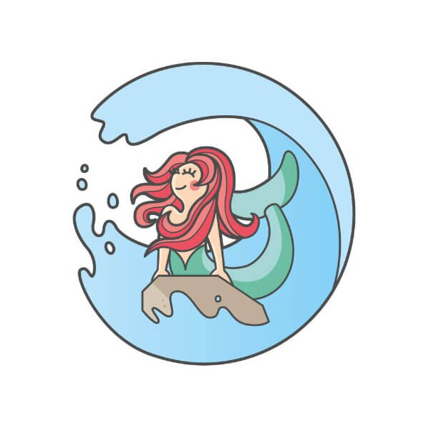 Abzeichen Sticker Melusina