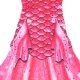 Meerjungfrau Kostüm Bahama Pink M ohne Monoflosse