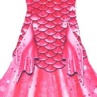 Mermaid Tail Bahama Pink JM without monofin