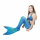 Queue Sirene Blue Lagoon L avec monopalme bleu queue et bikini