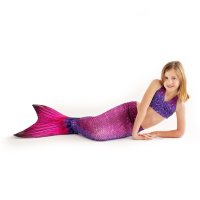 Mermaid Tail Bali Blush M with monofin pink and tail