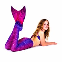 Mermaid Tail Bali Blush XL with monofin pink and tail