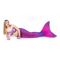 Mermaid Tail Bali Blush JL with monofin pink tail and bikini
