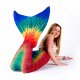 Mermaid Tail Seven Seas M with monofin blue tail and bikini