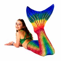 Mermaid Tail Seven Seas L with monofin blue and tail