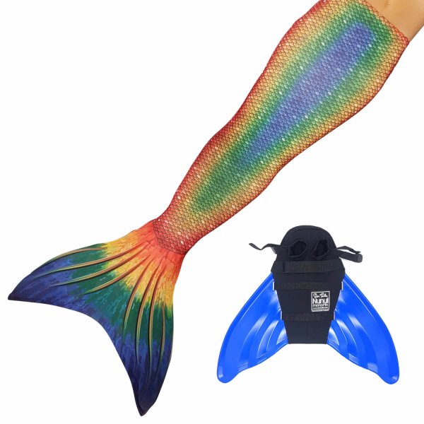 Coda Sirena Seven Seas JS con monopinna blu e coda
