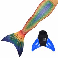 Mermaid Tail Seven Seas JS with monofin blue and tail