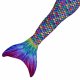 Mermaid Tail Hawaiian Rainbow M