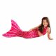 Mermaid Tail Bahama Pink L with monofin pink and tail