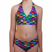 Mermaid Bikini Hawaiian Rainbow XL