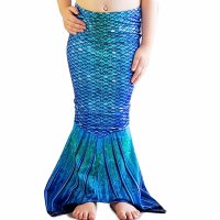 Toddler Mermaid Blue Lagoon XS with tail and bikini