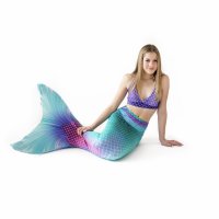 Meerjungfrauenflosse Magic Ariel L mit Monoflosse türkis Kostüm und Bikini