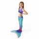 Mermaid Tail Magic Ariel L with monofin turquoise tail and bikini