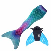 Mermaid Tail Magic Ariel JM with monofin turquoise and tail