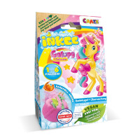 Inkee Surprise Bath Bomb Galupy Unicorn with Caramel Scent and Colors