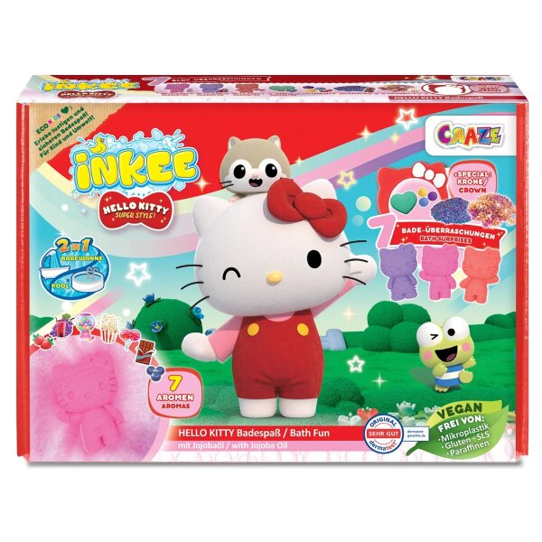INKEE Surprise Box with Hello Kitty for Colorful Bath Fun