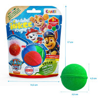 Inkee Bath Bombs 3-Pack Paw Patrol Cherry Lollipop Scent and Colors