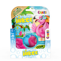 Inkee Flamingo Bath Bombs Multipack 3 Pieces with Jojoba Oil and Gum Scent