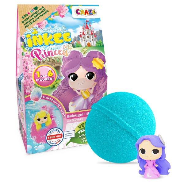 Inkee Surprise Badebombe Princess Box für kleine Prinzessinnen 100g