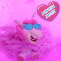 Unicorn Beach Surprise Bath Bomb with Popcorn Scent and Unicorn Collectibles