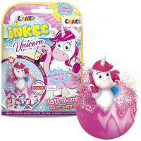 Unicorn Beach Surprise Bath Bomb with Popcorn Scent and Unicorn Collectibles