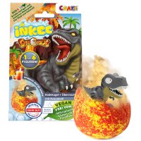 INKEE Dino Surprise Bath Bomb for Dino Fans with Sweet Peach Scent