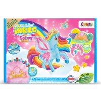 INKEE Galupy Unicorn Badespaß Box mit Badebomben und Schwamm-Krone