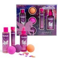 Galaxy Dreams Cosmic Bath Set with Body Milk, Shower Gel and Bath Bombs