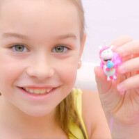 Inkee Surprise Bath Bomb Unicorn with Popcorn Scent - Collect 1 of 6 Unicorns