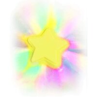 Inkee Foamy Star Bath Bomb with Blueberry Scent in Yellow and Purple