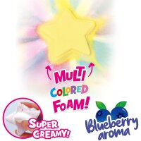 Inkee Foamy Star Bath Bomb with Blueberry Scent in Yellow and Purple