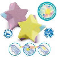 Inkee Foamy Star Bath Bomb with Blueberry Scent in Yellow and Purple