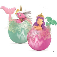 Inkee Überraschungs-Badekugel Galupy Mermaid mit 6 Sammelfiguren