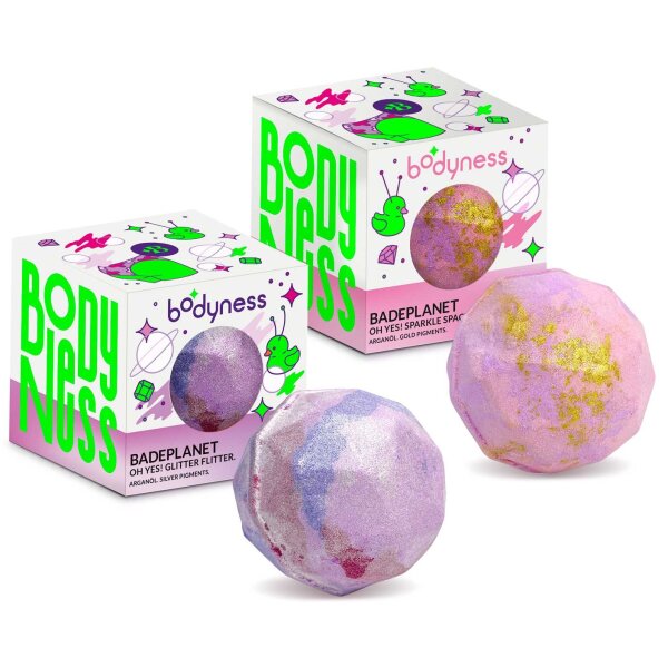 BODYNESS Bath Planet Gem Dust - Cosmic Bath Experience in Gold or Silver