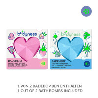 Bodyness Bath Heart in Pink and Blue for Luxurious Relaxation