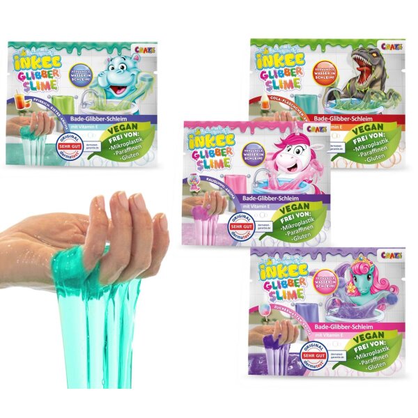 INKEE Bath Slime Mix for Fluffy Bath Fun with Fragrances