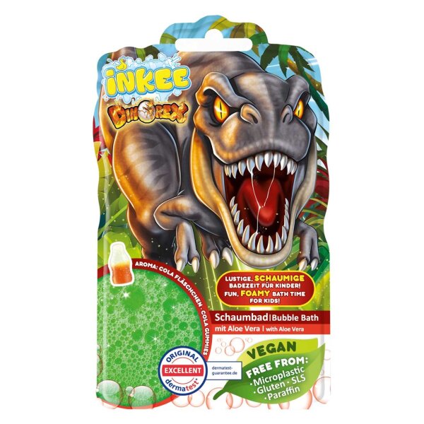 INKEE Dinorex Foam Bath for a Splashy Bathing Fun in Bright Green