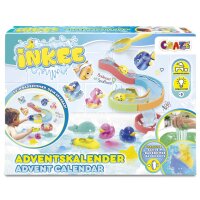 Inkee Advent Calendar with Bath Toys for Joyful Bath Time
