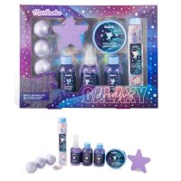 Galaxy Dreams Bade- und Duschset mit Sprudel, Seife, Lotion und mehr