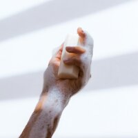 Natural soap for skin and hair