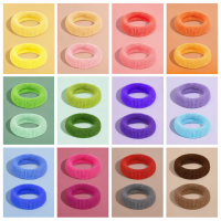 320 hair ties in 24 colors with storage box