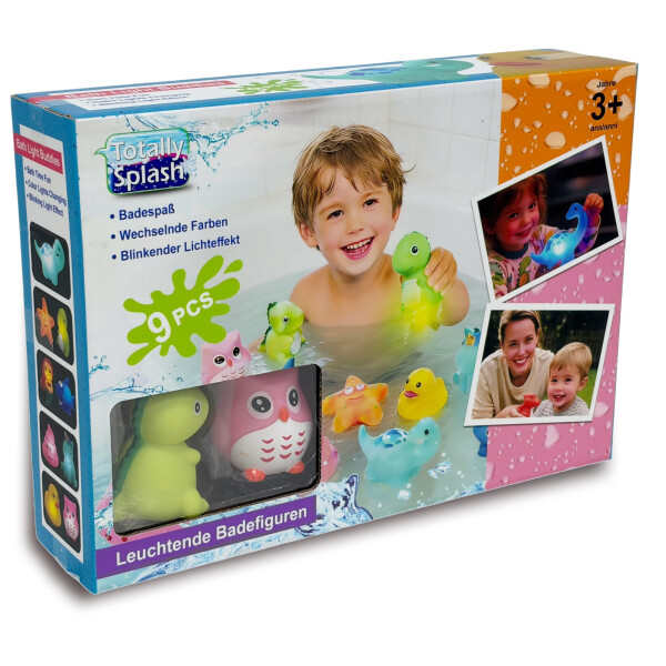 Splash Leuchtende Badefiguren 9 Stück