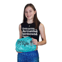 Toiletry bag Tail and bikini transport bag waterproof for mermaids