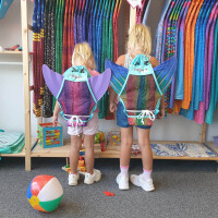 Mermaid backpack for monofin and accessories